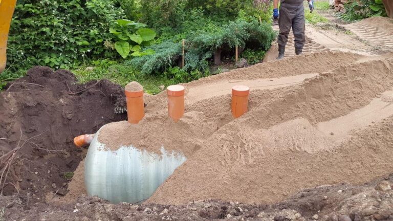 Installation of septic tanks