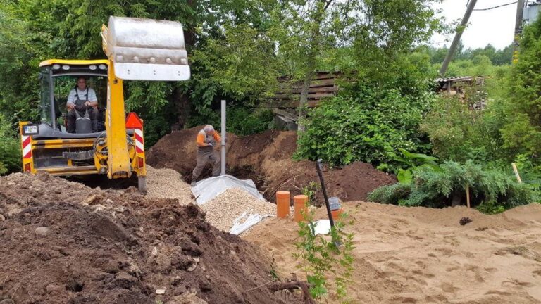 Installation of septic tanks