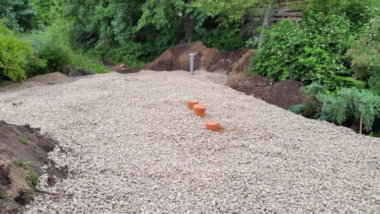Installation of septic tanks