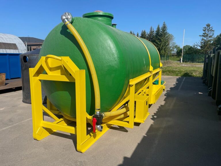 Hook lift frame tank trailers