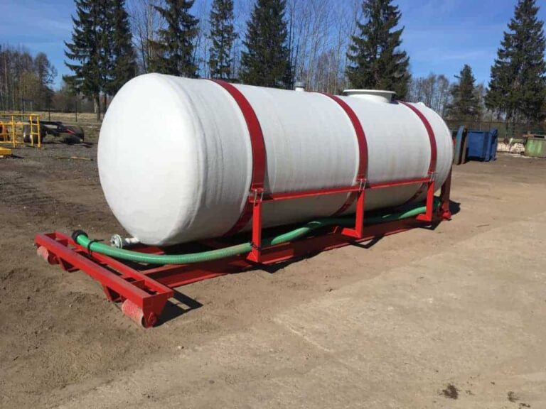 Hook lift frame tank trailers