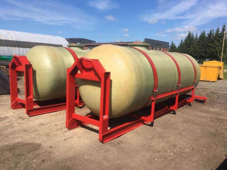 Hook lift frame tank trailers