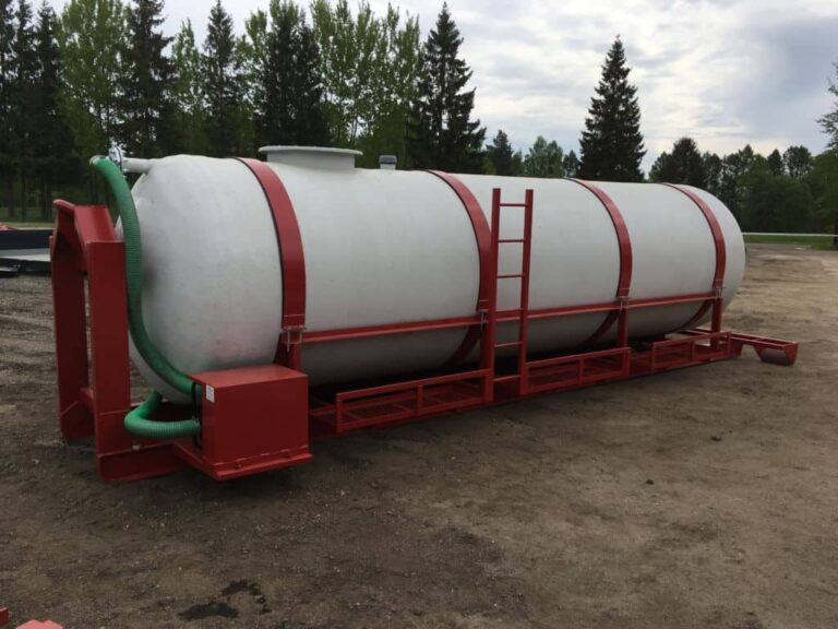 Hook lift frame tank trailers