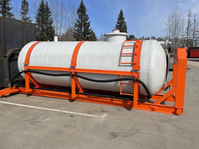 Hook lift frame tank trailers
