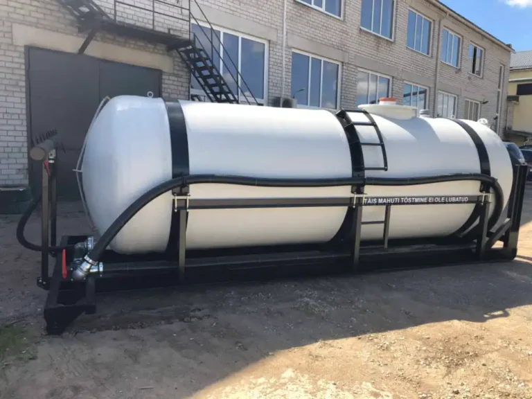 Hook lift frame tank trailers